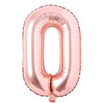 Patladı Gitti 16 inç 36 cm O Harf Rose Gold Folyo Balon