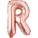 Patladı Gitti 16 inç 36 cm R Harf Rose Gold Folyo Balon