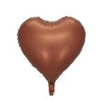 Patladı Gitti 18 inç 45 cm Karamel Kalp Folyo Balon