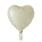 Patladı Gitti 18 inç 45 cm Krem Kalp Folyo Balon