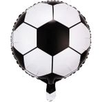 Patladı Gitti 18 Inç Siyah Beyaz Futbol Topu Folyo Balon-45 cm - Siyah - Beyaz