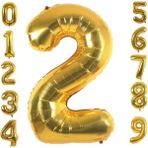 Patladı Gitti 2 Iki Rakam Gold Folyo Balon 34" Inc 76 cm