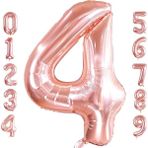 Patladı Gitti 32-34 inç 82 cm 4 Dört Rakam Rose Gold Folyo Balon