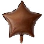 Patladı Gitti 45 cm Karamel Yıldız Bebek Çocuk Parti Kutlama Folyo Balon