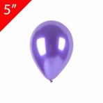 Patladı Gitti 5 İnç Krom Mor Mini Balon 10 Adet