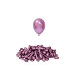 Patladı Gitti 5 İnç Krom Pembe Mini Balon 10 Adet