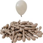 Patladı Gitti 5 Inç Kum Bej Mini Balon 10 Adet - Kum Beji