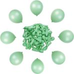 Patladı Gitti 5 Inç Makaron Mint Yeşili Mini Balon 10 Adet - Renkli
