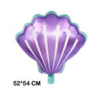 Patladı Gitti 52x54 cm Lila Deniz Kabuğu Folyo Balon
