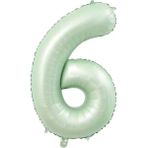 Patladı Gitti 6 Rakam Adaçayı Folyo Balon 34 Inç 76-82 cm - Su Yeşili
