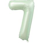 Patladı Gitti 7 Rakam Adaçayı Folyo Balon 34 Inç 76-82 cm - Su Yeşili