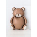Patladı Gitti 89-72 cm Teddy Bear Retro Büyük Kahverengi Ayı Folyo Balon