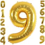 Patladı Gitti 9 Dokuz Rakam Gold Folyo Balon 34" Inc 76 cm