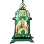 Patladı Gitti Ayaklı Yeşil Ramazan Feneri 88×44 cm – Büyük Boy Dekoratif Ramazan Süsü - Renkli - Yeşil Fener