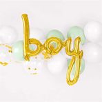 Patladı Gitti Boy Gold Folyo Balon - Bebek Çocuk Parti Kutlama Seti
