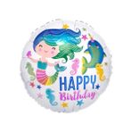 Patladı Gitti Deniz Kızı Temalı Folyo Balon - Renkli - 3