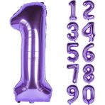 Patladı Gitti Mor Folyo Balon 32 Inc 80 cm - 1