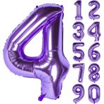 Patladı Gitti Mor Folyo Balon 32 Inc 80 cm - 4