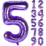 Patladı Gitti Mor Folyo Balon 32 Inc 80 cm - 5
