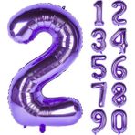 Patladı Gitti Mor Folyo Balon 32 Inc 80 cm