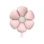 Patladı Gitti Retro Papatya Pastel Folyo Balon Pembe 60 cm