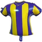 Patladı Gitti Sarı Lacivert Forma Folyo Balon – 59.5X56 cm - Sarı - Lacivert