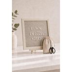 Patladı Gitti WoodArt Premium Letter Board Seti, Şampanya Krem Keçe Yüzeyli Doğal Çam Ahşap Yazı Panosu – Şövale Standlı Dekoratif Set