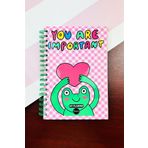 Patladı Gitti You Are Important Tasarımlı Spiralli Sticker'lı Tarihsiz Konuşan Ajanda Haftalık Planlayıcı