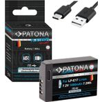 PATONA Doğrudan USB girişli Platinum LP-E17 USB pil 1000 mAh - Canon EOS RP R10 77D 200D 250D -1352750D 760D 800D ile uyumlu, 1 X Lp-e17 Usb