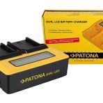 Patona Dual LCD Akü Şarj Cihazı Canon LP-E6