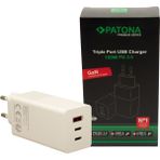 Patona Premium 100W Gan Macbook ve Laptop Şarj Adaptörü - Çoklu Hızlı Şarj (Pd 3.0 Type-C) - Beyaz