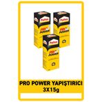 Pattex Pro Power Japon Yapıştırıcısı 15G, 3'lü Paket - --