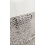 Patulya Aksesuar Siyah Şık Metal Raf - Tezgah Üstü Çok Amaçlı Mutfak Düzenleyici Stand