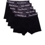 Paul Kenzie 5'li Erkek Boxer - All Black - Siyah - M
