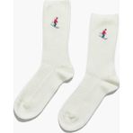 Paul Kenzie Christmas Collection - Nakışlı Yün Çorap - Holiday - 41 - 45 - Beyaz