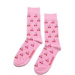Paul Kenzie Valentine Collection - Soket Çorap - Cherries On Top - 41 - 45 - Pembe