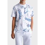 Paul & Shark Baskılı Pamuklu Regular Fit Bisiklet Yaka T Shirt Erkek T Shirt 24411103 010 - Beyaz - XS