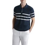 Paul & Shark Çizgili % 100 Pamuk Regular Fit Düğmeli Polo Yaka T Shirt Erkek Polo Yaka T Shirt 24411625 201