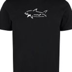 Paul & Shark Erkek Marka Logo Detaylı Regular Fit Kısa Kollu Siyah T-Shirt 23411198-011
