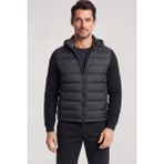 Paul & Shark Erkek Normal Kalıp Kapitone Tasarımlı Kapüşonlu Fermuarlı Siyah Ceket 26412360-011 - XL