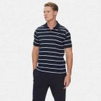 Paul & Shark Erkek Regular Fit Çizgili Metalik Logolu %100 Pamuklu Kısa Kollu Mavi-Beyaz Polo Yaka T-Shirt 25411233-338 - XL