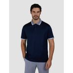 Paul & Shark Erkek Regular Fit Yakası ve Kolları Şerit Çizgili Pamuklu Kısa Kollu Lacivert Polo Yaka T-Shirt 25411310-013