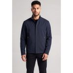 Paul & Shark Erkek Yün ve Ipek Karışımlı Mikro Desenli Dik Yakalı Lacivert Ceket 26412060-013 - 2XL