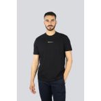 PAUL&SHARK Erkek Regular Fit Yuvarlak Yaka İnce %100 Pamuklu Kısa Kollu Siyah T-Shirt -011 25411060