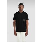 PAUL&SHARK Erkek Regular Fit Yuvarlak Yakalı %100 Pamuklu Logo Kabartmalı Kısa Kollu Siyah T-Shirt 15311634-011