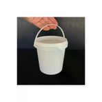 Pause Art Home 250CCKOVAPA22232 1000 Cc Plastik Kova - Beyaz - 1 Litre Sapli Gidaya Uygun Sizdirmaz Kilitli Kapakli Kova -5 Adet