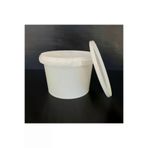 Pause Art Home 250CCKOVAPA222322FW2 2 Litre Plastik Kova - Beyaz - 2 Lt Sapli Gidaya Uygun Sizdirmaz Kilitli Kapakli Kova -5 Adet