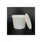 Pause Art Home 250CCKOVAPA222322FW222 5 Litre Plastik Kova - Beyaz - 5 Lt Sapli Gidaya Uygun Sizdirmaz Kilitli Kapakli Kova -5 Adet