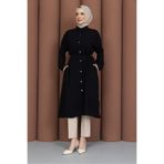 PAVENTİ Cepli Ayrobin Kap Siyah