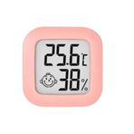 Pavrika 2 Adet Digital Lcd Termometre - Akıllı Sıcaklık Ve Nem Ölçer - Pembe - Anlık Takip Özelliği